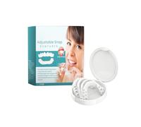 Clip-in Veneers Teeth Set, Snap-On Upper and Lower False Teeth, Adjustable Fit for Missing, Natural Smile Solution for Men and Women 1PC