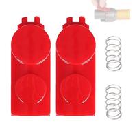 Clip Latch Tab Button for Dyson - 2 Pack Replacement with Spring Compatible V7 V8 V10 V11 V12 V15 Vacuum Cleaner Parts - Fix Cleaner Head & Extension Wand Clip, Durable Power Switch Spares
