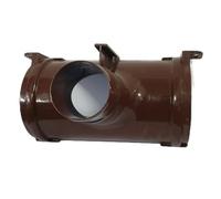 Clip-Master ROC1 Half Round Gutter Running Outlet Brown M a rley