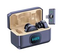 Clip Microphone Wireless - Clip on Microphone,Noise Cancelling Speaker for Lapel Social Filming Live Video Media Record