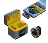 Clip Microphone Wireless - Magnetic Clip on Microphone - Noise Cancelling 12H Battery Life Lapel Speaker for Social Live Video Singing Media Camera Filming