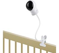 Clip Mount for Eufy Spaceview, Spaceview Pro and Spaceview S video baby monitors, Adjustable Baby Monitor Camera Mount Flexible Gooseneck Baby Monitor Holder for Crib Without Tools or Wall Damage