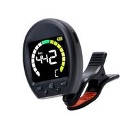 Clip on 360 Degree Swivels Digital Electronic Tuner with Metronome Function Acoustic Guitar Bass Violin Ukulele Rechargeable Guitar Clip on