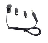 Clip-on 6 5mm Sound Pickup for Guitar Bass Cello Ukulele Violin with 3 Male to Female Jack and Adapter Universal Musical Instrument Easy Fix Plug Play Compact Lightweight