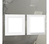 Clip-on Access Doors Panel for Wall with Recessed Aluminum Alloy Frame, White Flush Fit Access Door with Galvanized Plate, Pipe Inspection Port(W 10 CM L 55 CM)