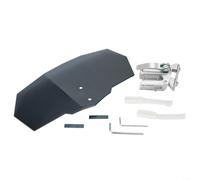 Clip On Adjustable Motorcycle Scooter Windshield Extension Spoiler Deflector for Improved Visibility and Protection Against Insects and Wind (Dark smoke)