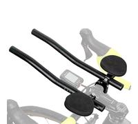 Clip-on Aero Handlebar - Aero Handlebar for Road Bikes, Carbon Fiber Aero Handlebars | Black TT Rest Bar for Bicycles, Attachable Armrest Bracket for Comfort, Relaxing Bicycle Handlebar for LAN