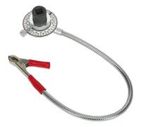 Clip-On Angular Torque Gauge - 1/2" Sq Drive - Long Reach Flexi Arm - Steel Dial