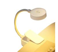 Clip On Aquarium Light - 360° Rotatable LED Fish Tank Lamp - Adjustable Brightness Stepless Dimming - Battery Operated Lighting for Desk Reading Study Night Light Aquarium Accessories Fixture