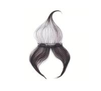 Clip-on Bangs 100% Human Hair Straight Full Hand Crochet Bangs Wig Universal for Skin Colors(Natural Color)