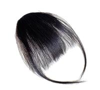 Clip On Bangs For Women - Natural Looking Hair Bangs Extensions Easy To Tie | Soft, Lightweight and Comfortable Synthetic Hair, Perfect for Quick Style Change, Medium