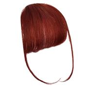 Clip On Bangs Human Hair - French Bangs Fake Fringe Haiŕ Extension | Natural Neat Bangś Clip In Hairpiece, Stylish Real Hair Fringe For Women, Daily Wear, Party, Dinner Date & Fashion Styling