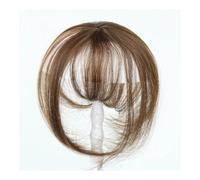 Clip-on Bangs One Piece Clip in Hair Fringe 3D Bangs Flat with Clips on(Light Brown)