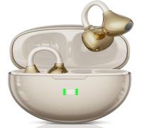 Clip-On Bluetooth Earbuds,Open-Ear Sports Headphones,Wireless bone conduction earphones,Innovative Earhook Design for Fitness,80 hours standby time, Secure Fit, Water and Dust Resistant (Flesh)