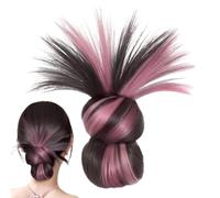 Clip On Buns For Women, Claw Clip Short Ponytail Hair Extension | Synthetic Feathered Wig for Quick Styling Daily We Close Hair Integration: The Natural Texture Mixes Ar Festival