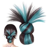 Clip On Buns - Short Ponytail Extension, Feathered Synthetic Wig, Easy Quick Styling, Comfortable Clip-In Hairpiece, Fashion Hair Accessory, Women’s Hair for Daily Use