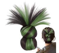 Clip On Buns - Short Ponytail Extension, Feathered Synthetic Wig, Easy Quick Styling, Comfortable Clip-In Hairpiece, Fashion Hair Accessory, Women’s Hair for Daily Use