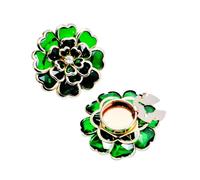 Clip On Button Covers - Silver Base Rhinestone Elegant Floral Jewelry | Detachable Shirt Cufflinks Decoration Vintage Clothing For Women | Embellishment Đe Perle, Se référer à la description, Rubber