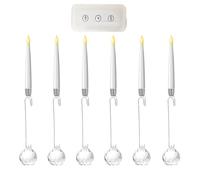 Clip On Candles For Christmas Trees - 15cm Flameless LED Lights, Battery Operated Candle Set, Remote Control Holiday Decor | Warm Glow Christmas Tree Lights For Indoor Outdoor Fireplace Window Patio G