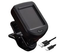 Clip-On Chromatic Tuner - Electric Guitar Tuner Rechargeable Bass Instrument Tuner | LCD Screen Rotating 360 Degree Rotation for Violin UK