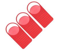 Clip On Cup Holder, ABS Chair Drink Rack With Flexible Clamp, Colourful Striped Tray And No Tool Setup For Desk Edge, Beach Chair, Poolside, Picnic, Camping And Outdoor Use Red 3pcs