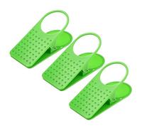 Clip On Cup Holder, ABS Chair Drink Rack With Flexible Clamp, Colourful Striped Tray And No Tool Setup For Desk Edge, Beach Chair, Poolside, Picnic, Camping And Outdoor Use Green 3pcs