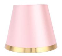 Clip - on Desk Lamp Shade - Durable Iron and Fabric Material with High Light Transmission for E27 Bulbs, Safe Protection for Bedrooms Study Rooms Hotels (PX132 Pink)