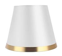 Clip - on Desk Lamp Shade - Durable Iron and Fabric Material with High Light Transmission for E27 Bulbs, Safe Protection for Bedrooms Study Rooms Hotels (PX148 Gray)