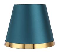 Clip - on Desk Lamp Shade - Durable Iron and Fabric Material with High Light Transmission for E27 Bulbs, Safe Protection for Bedrooms Study Rooms Hotels (PX127 Green)