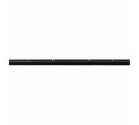 Clip On Door Brush Seals Black 2pcs 100cm Aluminum Alloy PVC Nylon Sound-Absorbing Insulating Dust Insect Protection Easy Installation for Apartment and Room Doors