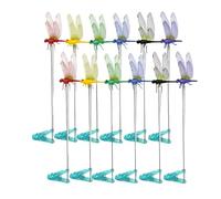 Clip on Dragonfly | Waterproof Bait Flying Decoration | 6 Colors Dragonfly Clips To Keep Gnats Away | for Indoor Yard Garden Patio Travel Camping Home Bed House Hat Pavilion Lawn Outside