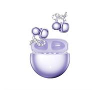 Clip on Earbuds Open Ear Wireless Bluetooth 5.4 Headphones with Bow Rhinestone Earphone Decoration,40H Play,Noise Cancelling,Waterproof,Comfortable for Small Ears & Glasses Wearers (Purple)