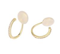 Clip On Earrings Dangle Design for Women, Fake Non Pierced Adjustable Hoop