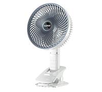 Clip on Fan, Large USB Desk Fan with 3 Wind Speeds, 360° Rotation, Removable Clip Holder, 30dB Quiet, USB Rechargeable Desk Fan Personal Fan for Office Bedroom Sports Travel