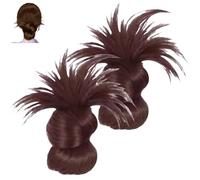 Clip-on feather bun wig, claw clip messy bun hairpiece, Women daily wear hairpin
