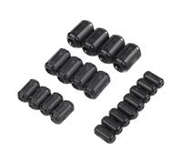 Clip-On Ferrite Choke Set 20 Pieces Noise Filter Ring for Video Audio USB Cables - Inner Diameter 3.5-13mm