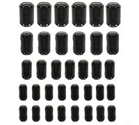 Clip-on Ferrite Ring Core Set for EMI for RFI Noise Suppression, 35 Pcs Cable Clips in 5 Sizes (3.5mm-13mm) for Data, USB, AV Cables, Power Cords, Coaxial Cables