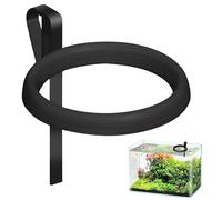 Clip On Fish Feeding Ring for Fish Tank, Non-Shedding Food Holder, Fits 3-15mm Glass, Keeps Floating FishFood in Place, Great for Betta and Rimless Tanks