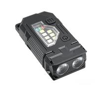 Clip On Flashlight - 3 Mode LED Work Light, Pocket Sized Keychain Torch | Magnetic Tail Cap for Hiking Camping Running Fishing Night Work Survival Hiking Outdoor Home Walking