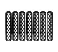 Clip On Front Mesh Grille Grill Inserts, 7 Pieces, Black, ABS Material, Fits - Quick Installation, Durable Protection, Stylish Upgrade for Off - Road and Daily Driving