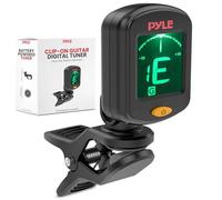 Clip-On Guitar Digital Tuner - Clip-On Battery Powered Tuner for Chromatic, Guitar, Bass, Violin, and Ukulele, Easy One-Button Operation, Automatic Shut-Off Function, Pyle ACCPGATNR20