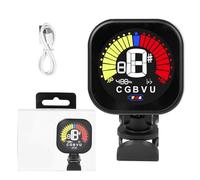 Clip on Guitar Tuner 360 Degree Rotating Digital Electronic Acoustic Bass Violin Ukulele Tuners Easy to Use Rotating Electric