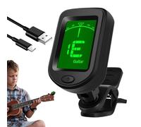 Clip On Guitar Tuner, Clip On Guitar Tuner - Clip On Bass Tuner Rechargeable On, Digital LCD Display, 360 Degree Rotation Instrument Tuning Instrument For Bass,