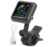Clip-on Guitar Tuner, Clipon USB Rechargeable Builtin Clip on Tuner, Re Able for Violin Tuners Battery Ukulele AT102 AT-102 with Color Screen AT 102 White (KIMISS5nap4xzyru-14)