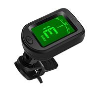 Clip On Guitar Tuner, Electronic Tuner 12 Equal Temperament Multifunction With Battery For Musical Instruments