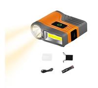 Clip On Headlight - Spotlight Floodlight Combination | Sensor Control | Afficulture | Long Battery Autony For Running | Camping | LED Headlight With Motion Sensor Control | Function