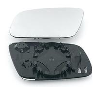 Clip on Heated Base Convex Wing Mirror Glass fits Audi A6 1995 to 2003 Left Passenger Side
