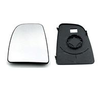 Clip on Heated Base Convex Wing Mirror Glass fits FIAT Ducato 2006 to 2024 Left Passenger Side