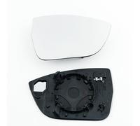 Clip on Heated Base Convex Wing Mirror Glass fits SEAT Ateca 2017 to 2022 Left Passenger Side