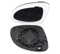 Clip on Heated Base Convex Wing Mirror Glass fits Skoda Yeti 2010 to 2018 Left Passenger Side